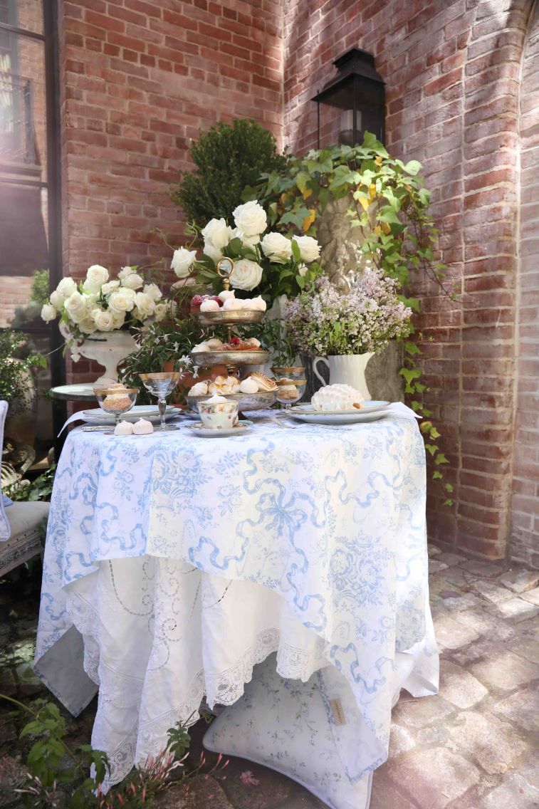 Vintage Inspired Cotton Tablecloth-keyifs