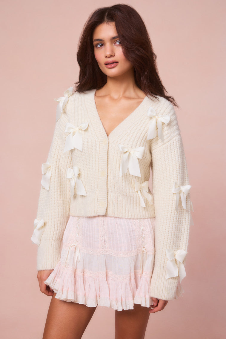 Ashtan Alpaca Bow-Embellished Cardigan-keyifs
