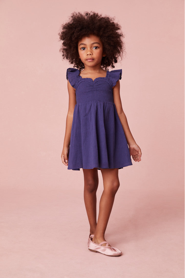 Girls Mefford Cotton Dress-keyifs