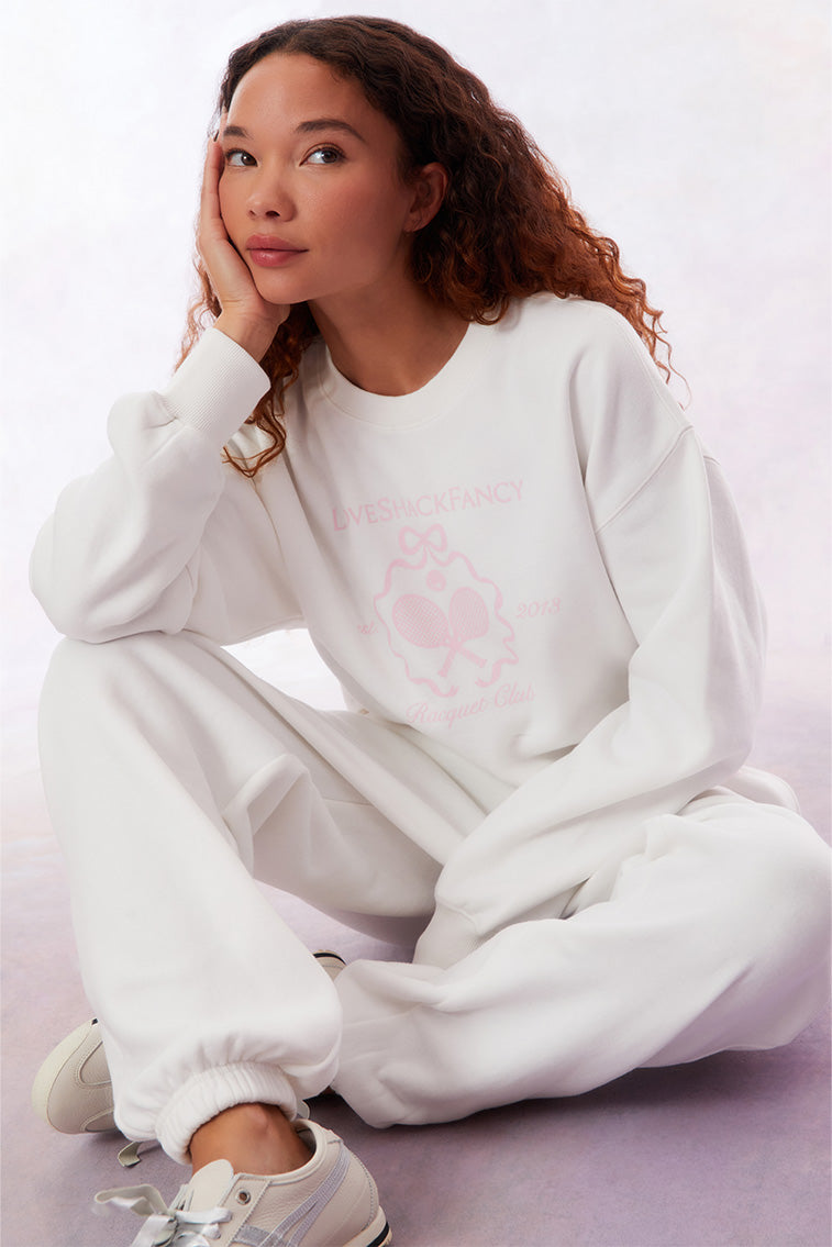 Aneria Tennis Logo Pullover Sweatshirt-keyifs