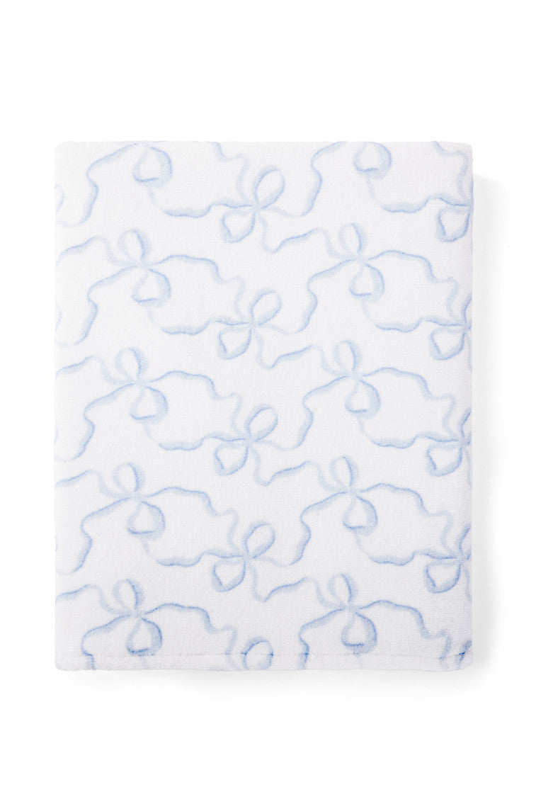 Cotton Bath Towel in Bow Print-keyifs
