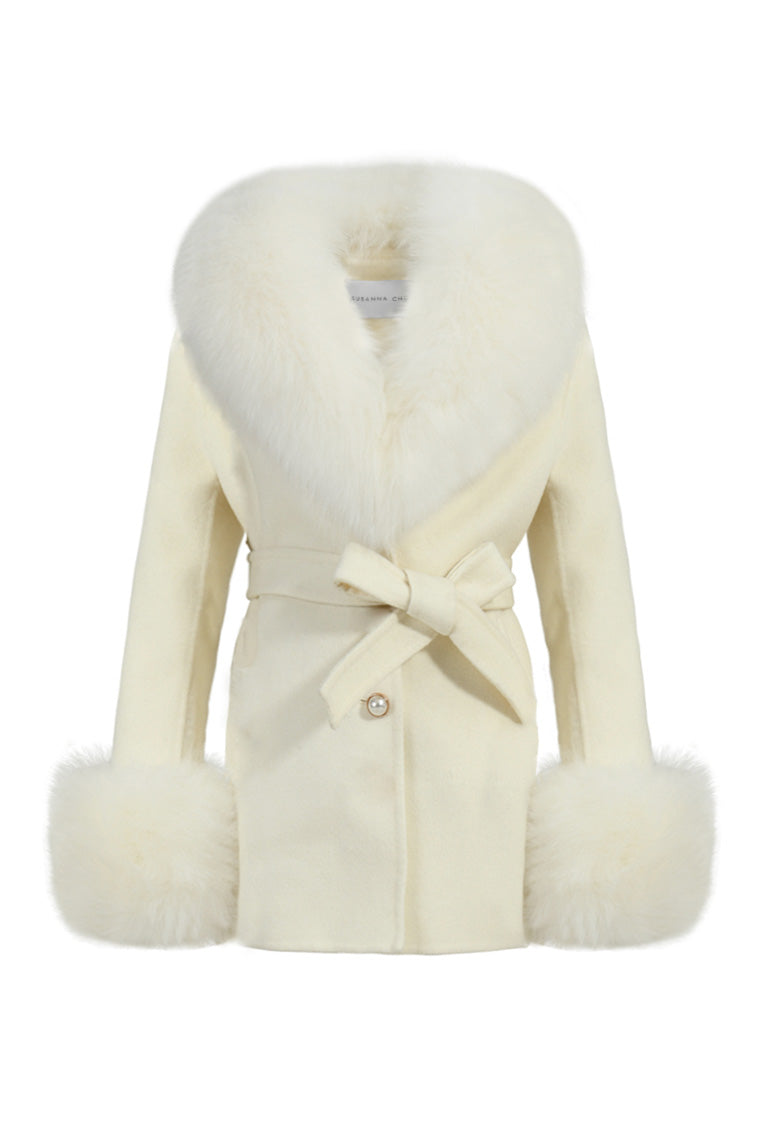 Susanna Chow Girls Mini Jojo Cashmere Fur Coat-keyifs
