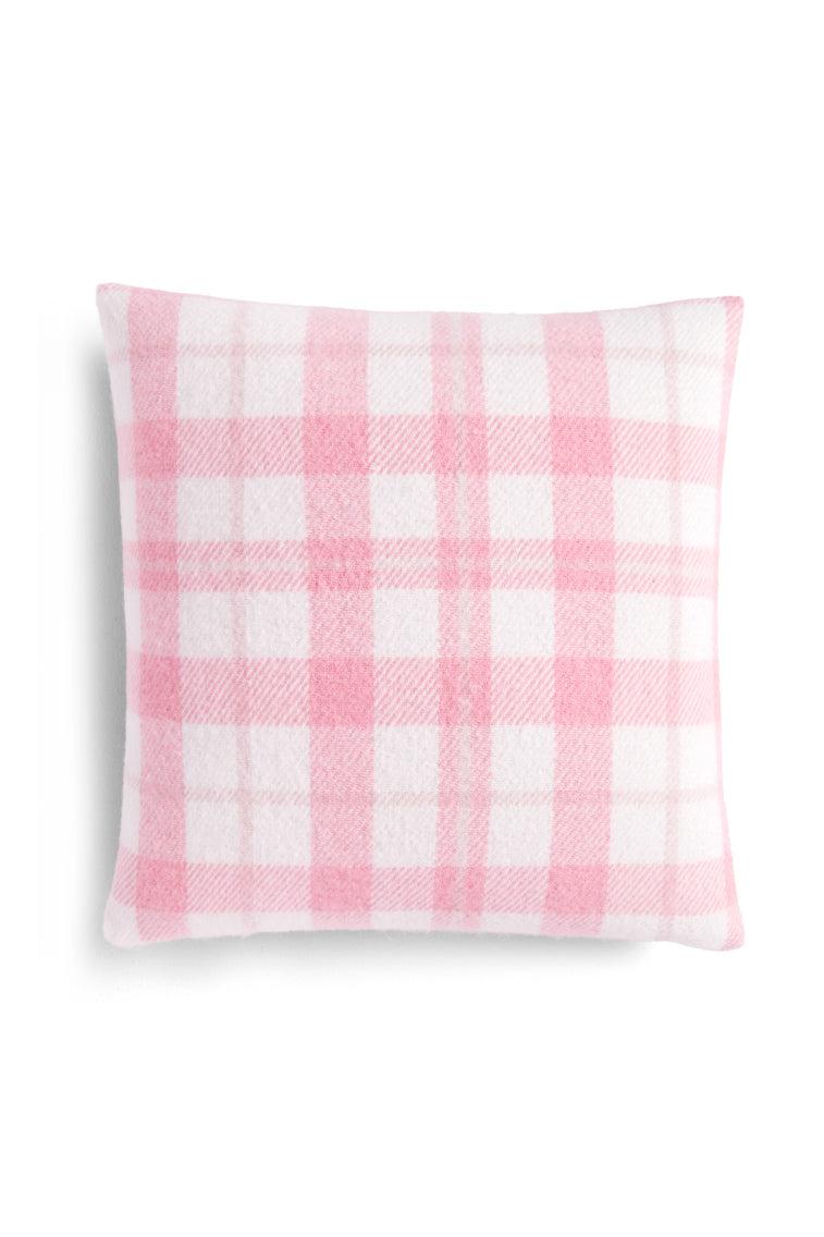 Melodina Plaid Pillow - PINK PLAID-keyifs