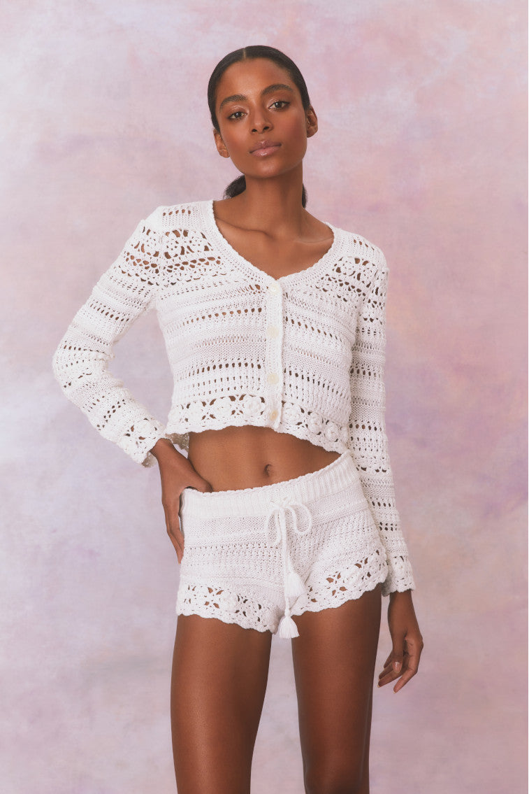 Middleton Cotton Crochet Cardigan-keyifs