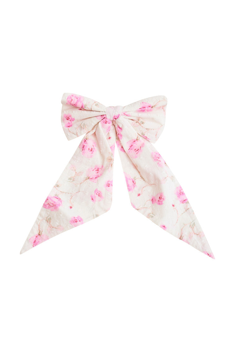 Patchouli Fragrance Print Bow Clip-keyifs