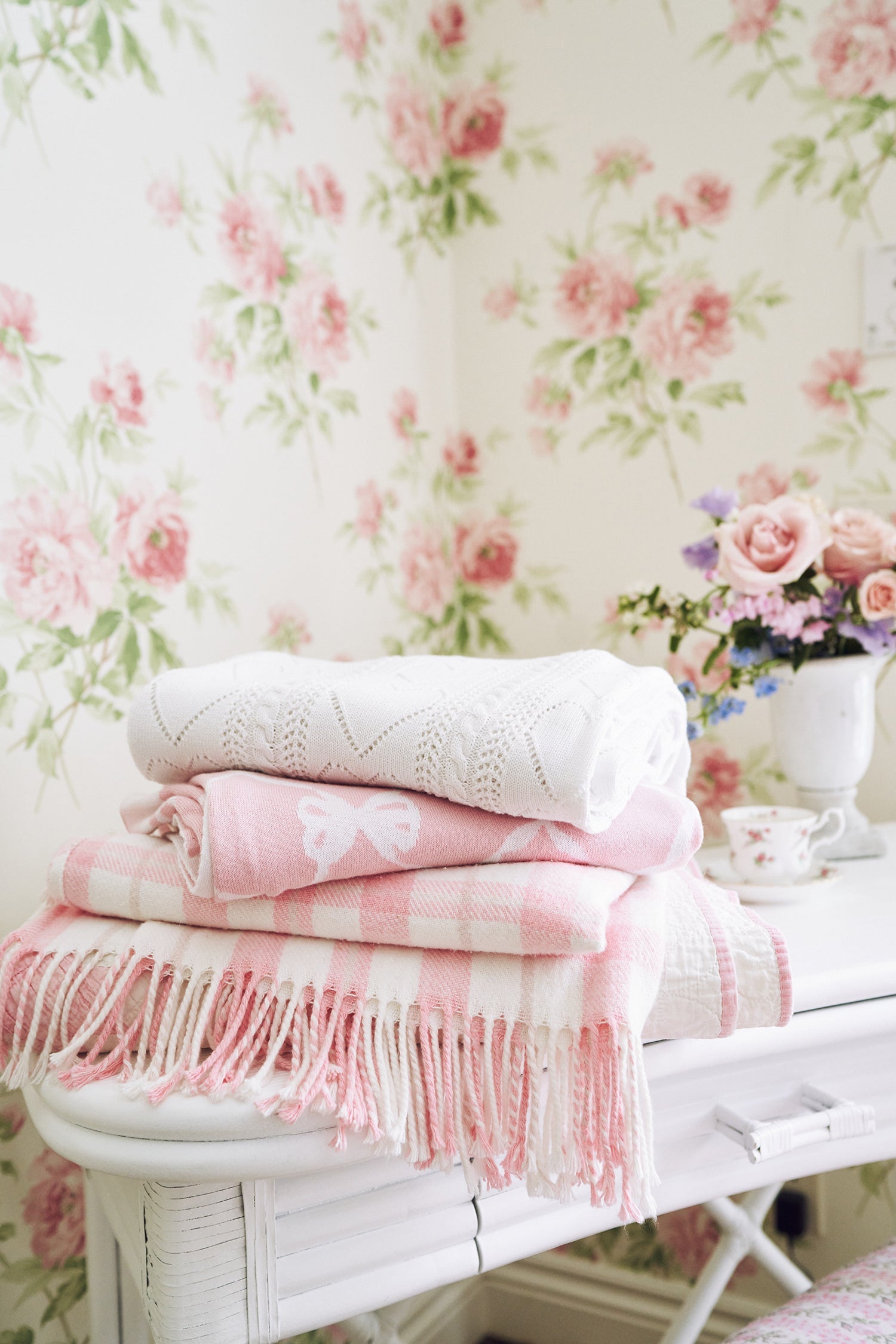 Plaid Cotton Throw Blanket-keyifs