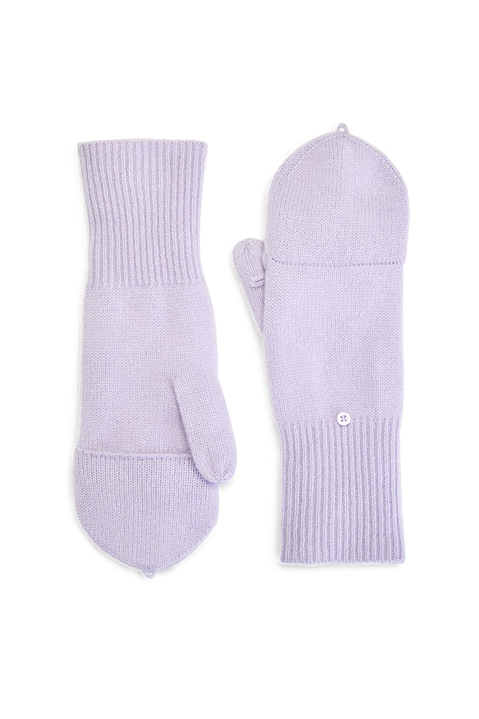 White+Warren Cashmere Pop Top Glove- LILAC SHORES-keyifs