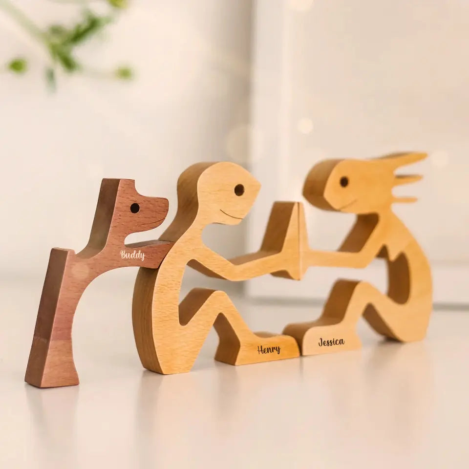 Personalized Custom Wooden Pet Carvings - The Love Between You And Your Fur-Friend