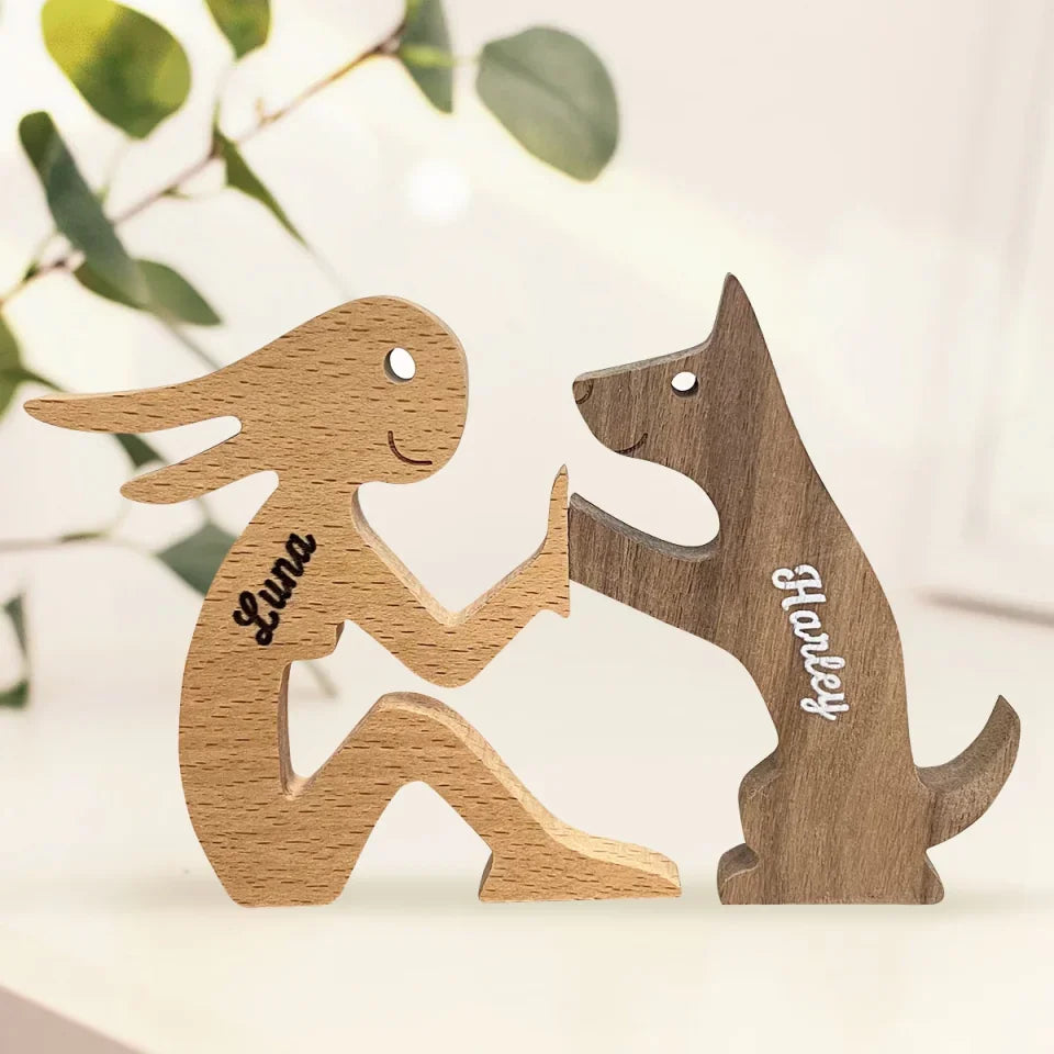 Because Of The Dog’s Joyfulness, Our Own Is Increased - Dog Personalized Custom Shaped Wooden Art Puzzle 