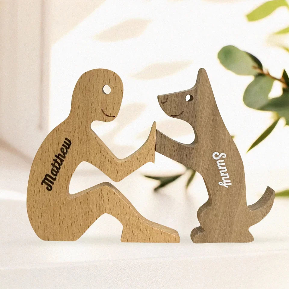 Because Of The Dog’s Joyfulness, Our Own Is Increased - Dog Personalized Custom Shaped Wooden Art Puzzle 