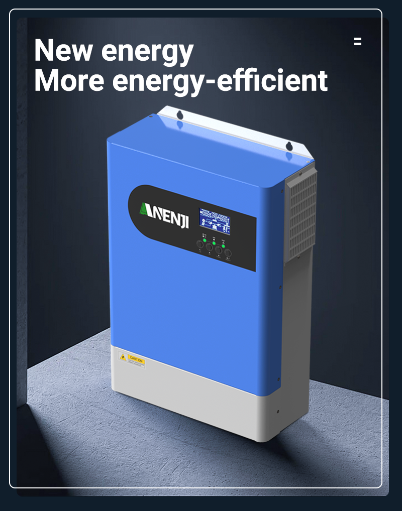 ANENJI 6.2KW Parallel Hybrid Solar Inverter 48V MPPT Inverter 230VAC Pure Sine wave 120A Solar Charger RS485/232 with wifi PV 60-500VDC