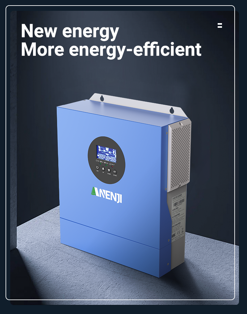 UK WAREHOUSE--ANENJI 2000W 12V MPPT Solar Inverter off-grid hybrid Pure sine wave with WIFI 230VAC Capacity 2KVA 160VDC 