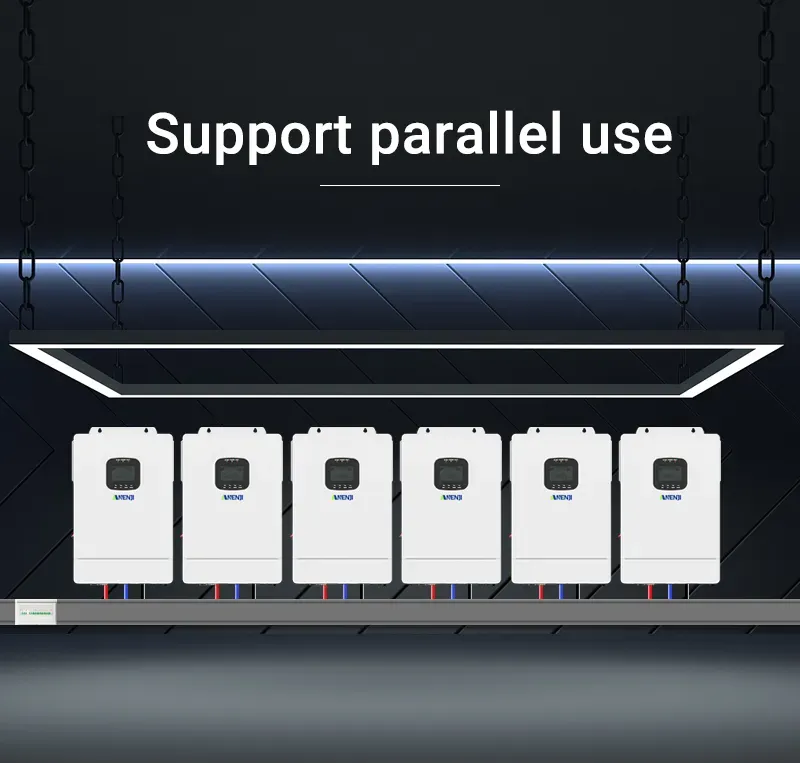 ANENJI 6.5KW 48V Hybrid Solar Inverter 110V Pure Sine Photovoltaic On Grid Off Grid Inversor PV 300V 150A MPPT Solar Charge Controller