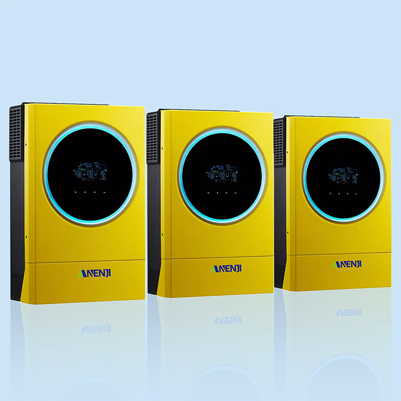 ANENJI 18KW Hybrid Solar Inverter 48V 220V Off Grid Tie Purse Sine Wave Dual Inverter Built-in 120A MPPT Solar Charger LED Ring Light support 3-phase