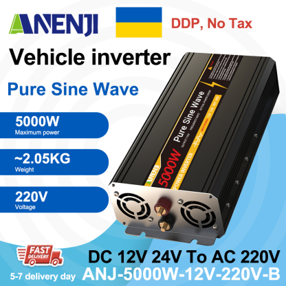 Ukraine DDP----ANENJI 1000W/3000W/5000W/8000W 220V 12V/24V Pure Sine Wave Inverter Power Inverter 