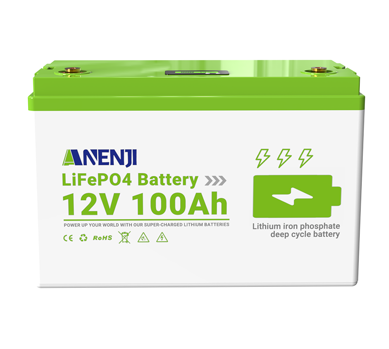 12V 100Ah 1280WH LiFePO4 Battery RV Boot Solar Golf Cart Battery Built-in BMS Grade Lithium Iron Phosphate Off-Road Off-grid