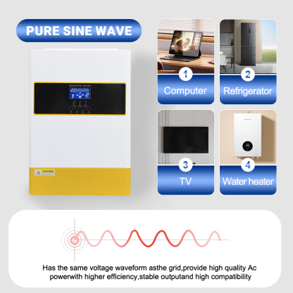 ANENJI 6.2KW Parallel Hybrid Solar Inverter 48V MPPT Inverter 230VAC Pure Sine wave 120A Solar Charger RS485/232 with wifi PV 60-500VDC