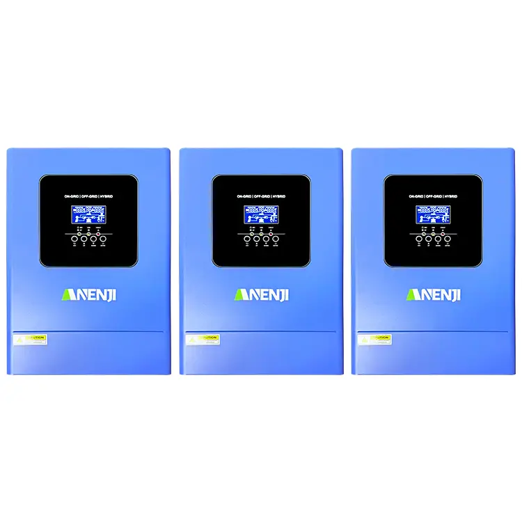ANENJI 18.6KW Hybrid Solar Inverter 48V 230VAC Photovoltaic Parallel 3-Phase Inverter Off Grid Tie Built in 120A MPPT Solar Charge Controller PV 500V