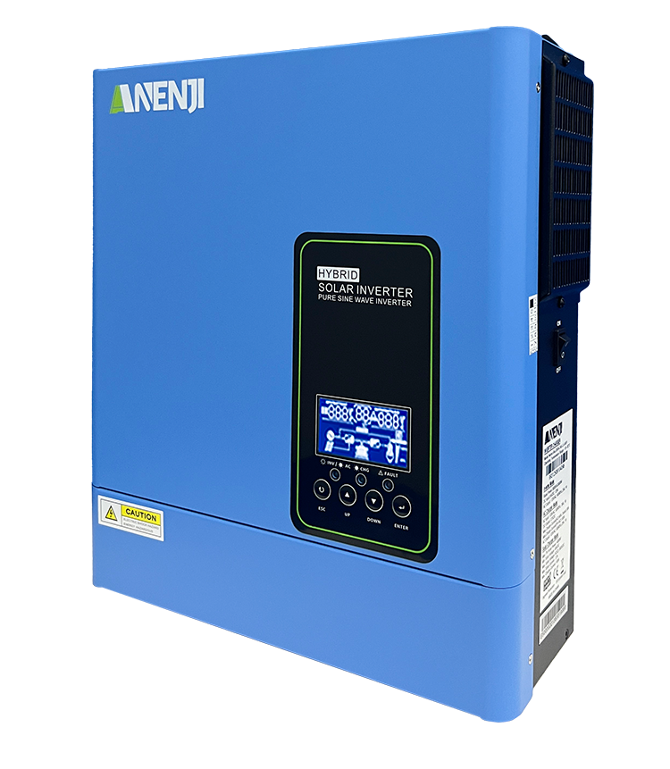 USA WAREHOUSE--ANENJI 3KW 24V 110/120V Off grid Inverter Pure Sine Wave MPPT Solar Charging Built in MPPT 100A Hybrid Inverter Home Inversor