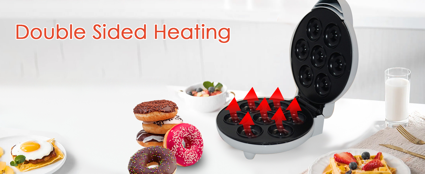 Mini Donut Maker Machine Non Stick Portable