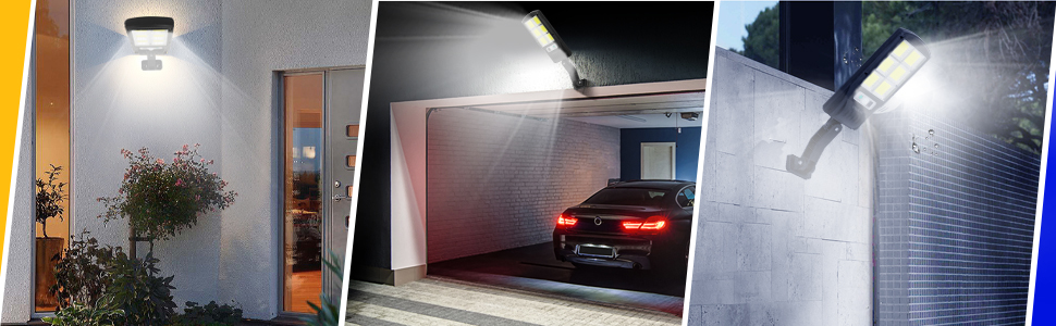 Solar Outdoor Lights for Front Door, Garage and Patio