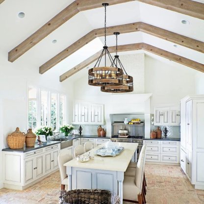 Alessio Industrial LED Pendant Light in Kitchen