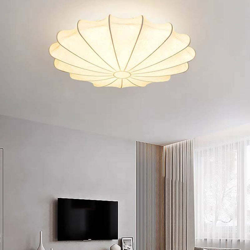 Renée Fabric Flush Mount Ceiling Light in Living Room