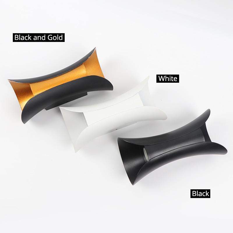 Orr LED Outdoor Wall Light: Black, White & Gold
