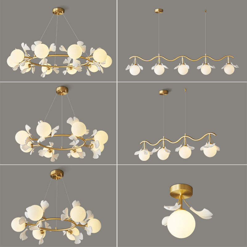 Lassola Olivia Chandelier: Leaf design, various models