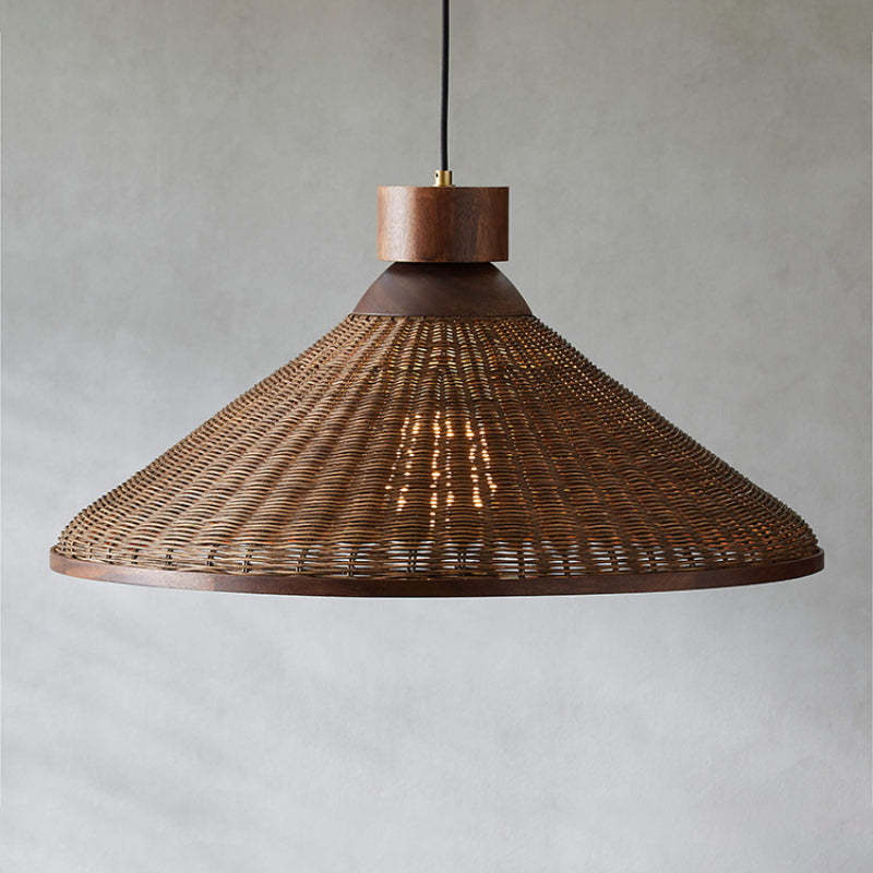 Rattan pendant light. Alessio retro design for hotels and homes. Alessio Retro Design LED Pendant / Ceiling Light Rattan Living Room/Restaurant/Hotel