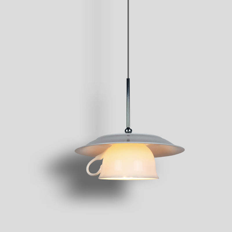 Modern ceramic pendant light Hailie Cup