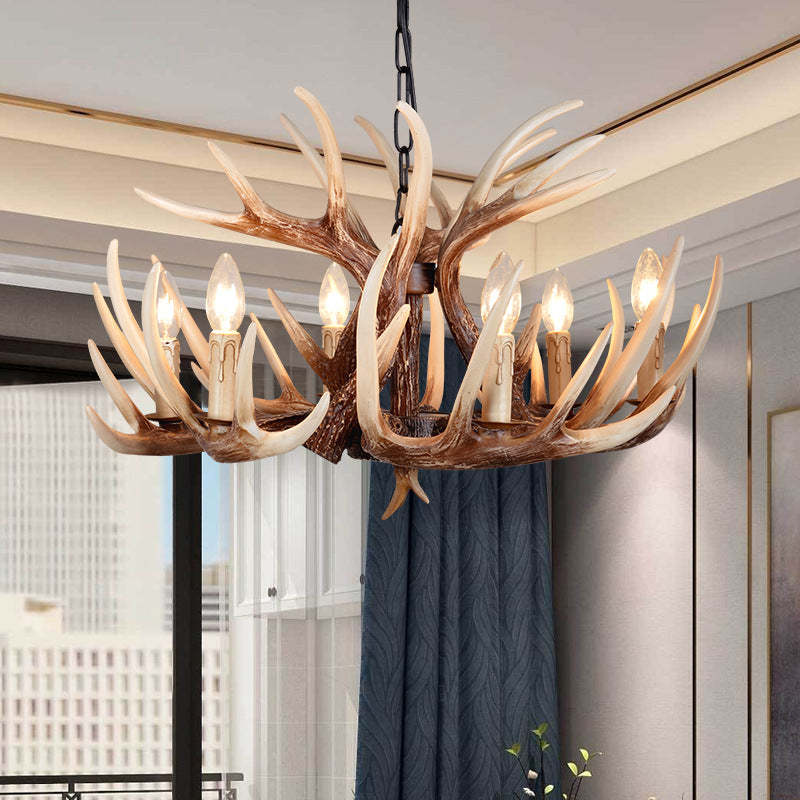 Antler-style pendant light fixture