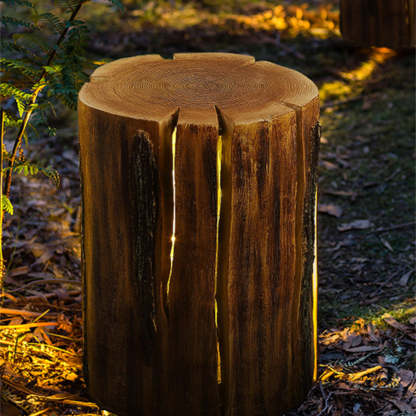 Orr Natural Wood Outdoor Lamp Table