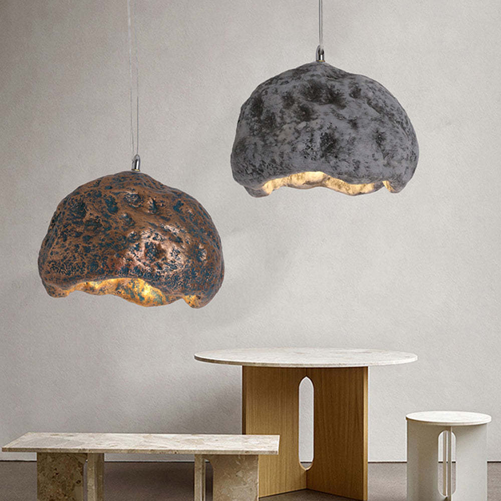 Byers Wabi Sabi Resin Pendant Light in bronze and grey colors