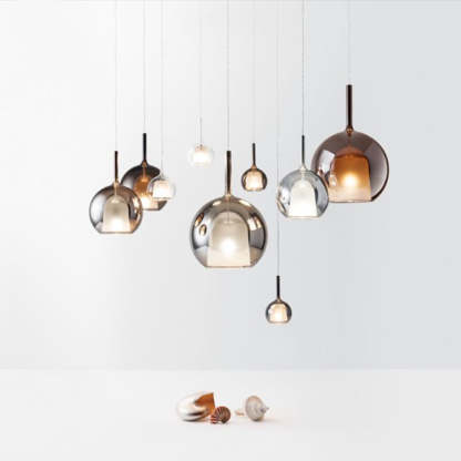 Hailie Sphere Pendant Lights in different finishes