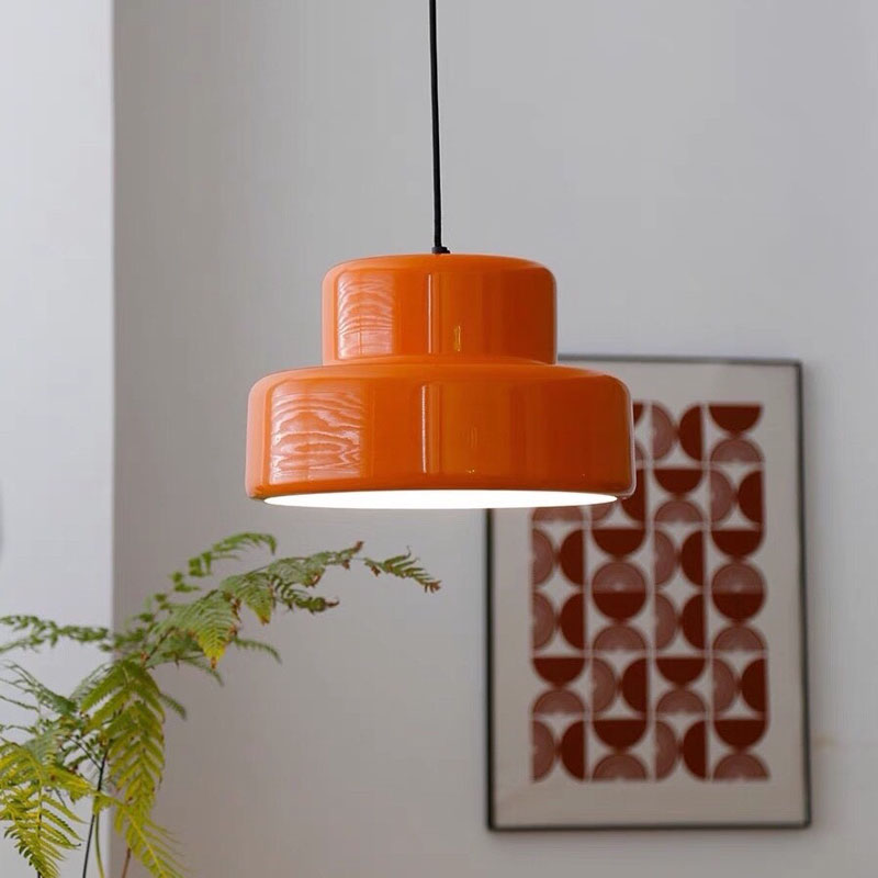 Leilani orange pendant light in room