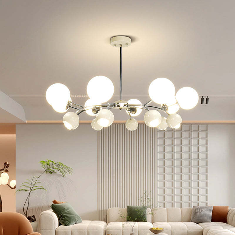Modern Orb Chandelier, Living Room Lighting, Lassola