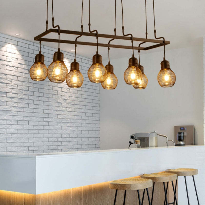 Dining room Alessio multihead chandelier
