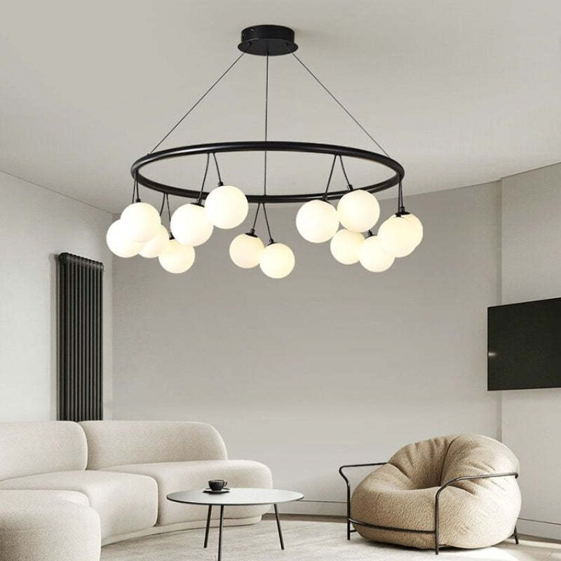 Valentina Nordic LED Chandelier in living room