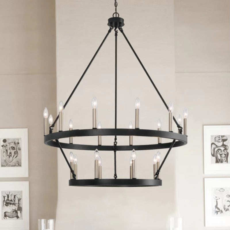 Modern Silva chandelier with LED lights, perfect for living room decor