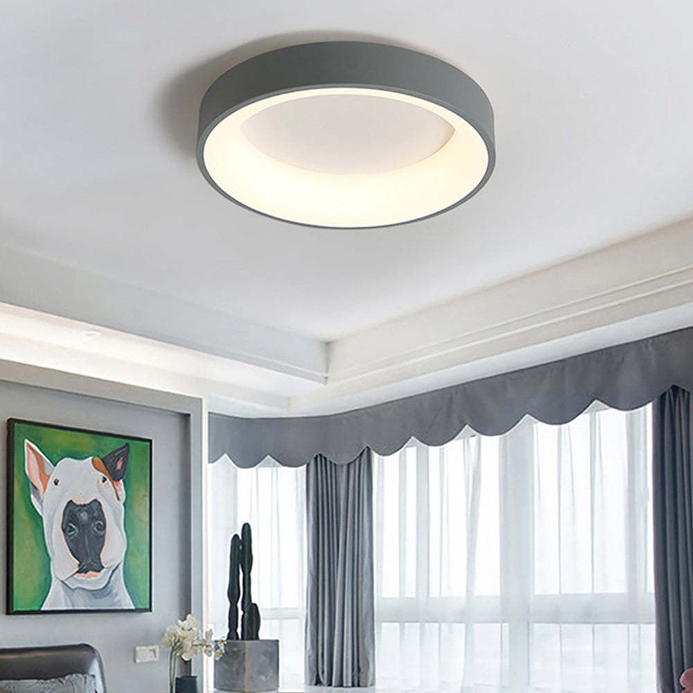 Quinn Modern Flush Mount Ceiling Light in Bedroom