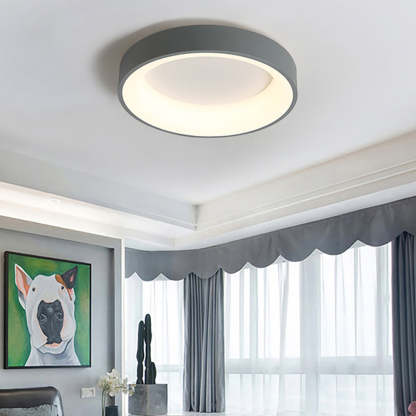 Quinn Modern Flush Mount Ceiling Light in Bedroom