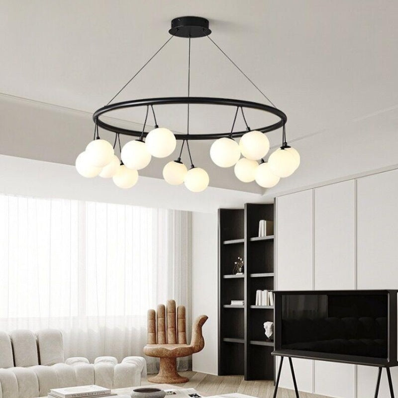Valentina Nordic LED Chandelier in living room