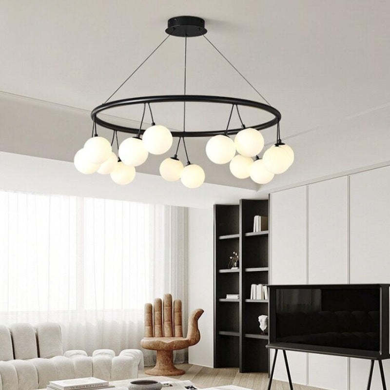 Valentina Nordic LED Chandelier in living room
