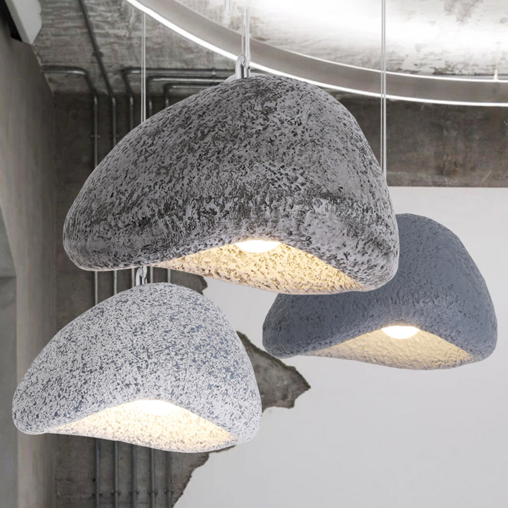 Byers resin pendant lights, bread shaped design