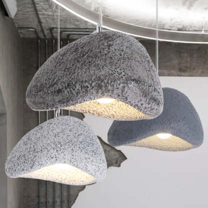 Byers resin pendant lights, bread shaped design