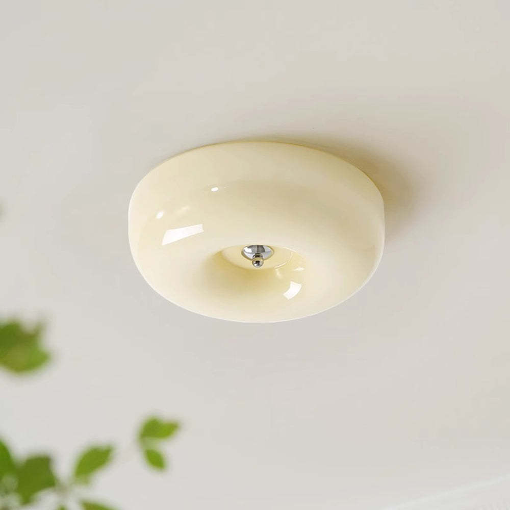Cream glass Hailie Vintage ceiling light fixture