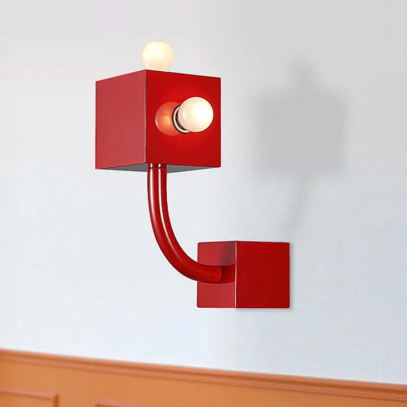 Fateh Modern Industrial LED Wall Lamp - Red Wall Lighting