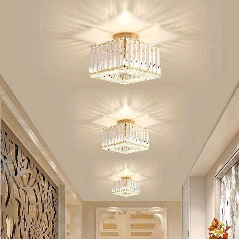 Herbert Creative Flush Mount Ceiling Lights installed in a corridor, modern interior