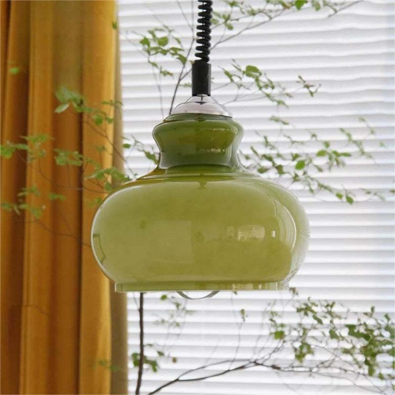 Retro Modern Pendant Light Green White Yellow Living Room | Las Sola